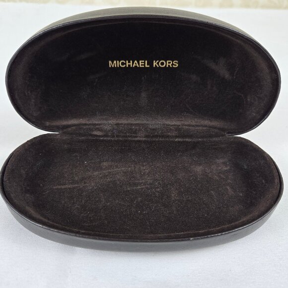 Michael Kors Dark Brown Hardshell Eyeglass Sunglass Case Hinged - Picture 5 of 8